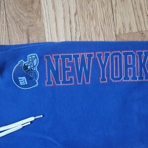 NFL New York Giants Team Apparel Navy Blue Relaxed Sweatpants Size L